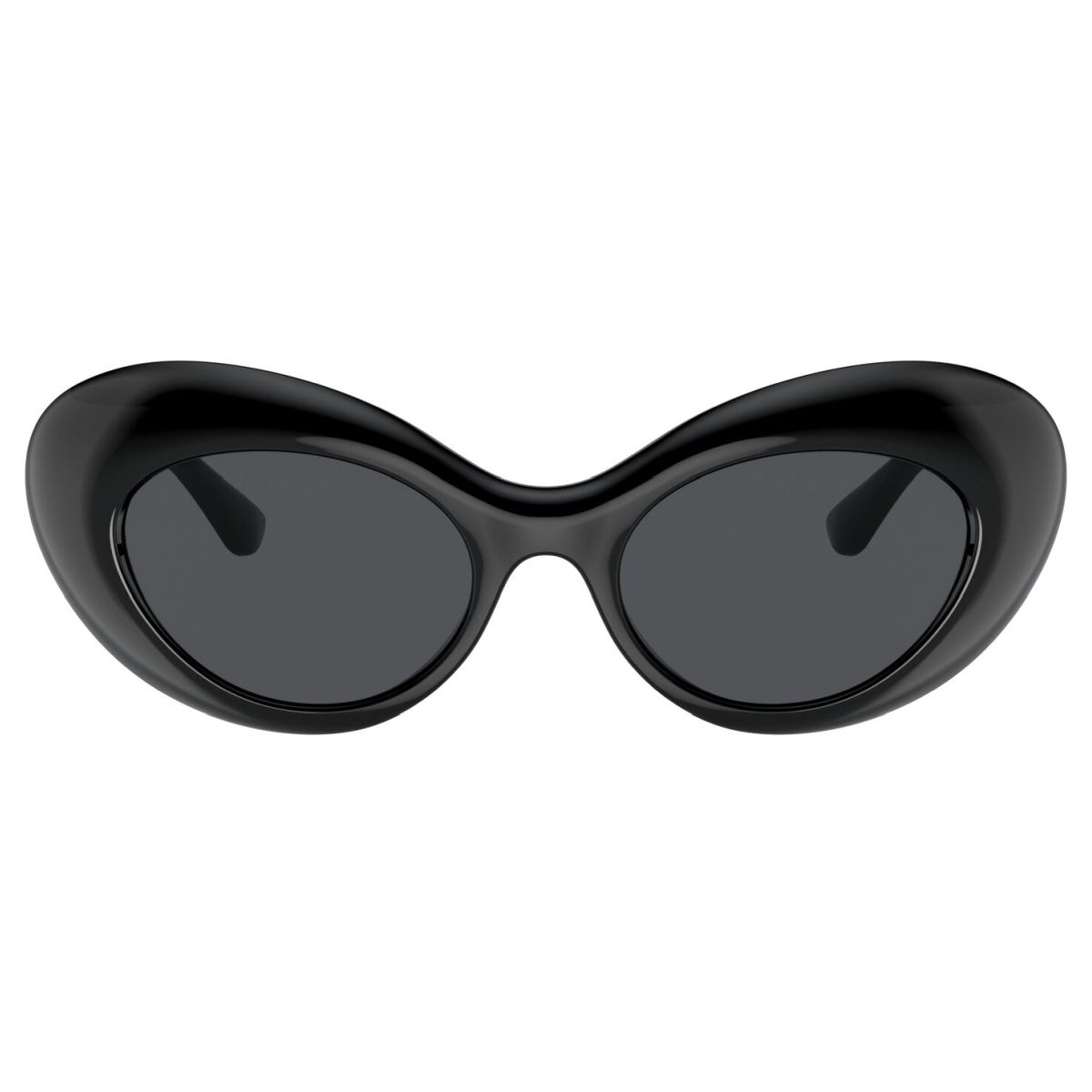 Versace Sunglasses Oval Full Rim, White Frame And Grey Lens Ve4456U314/1