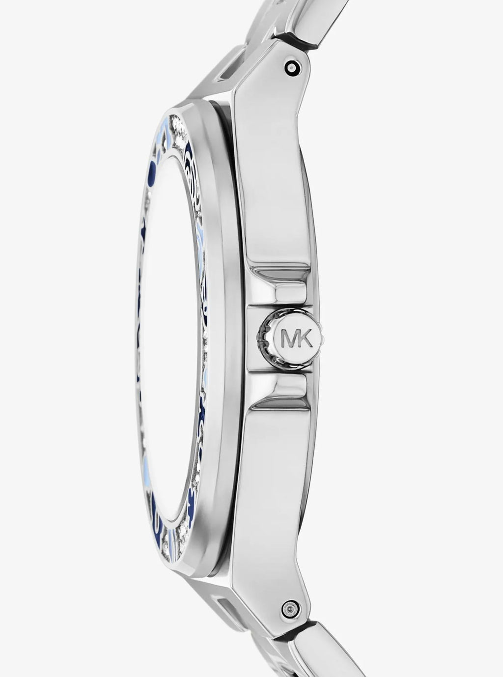 Mini Lennox Pavé Silver-Tone Watch