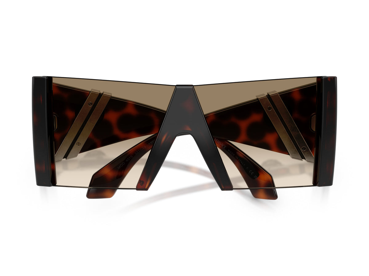 Tortoiseshell 0ve4515 Oversized Shield Sunglasses