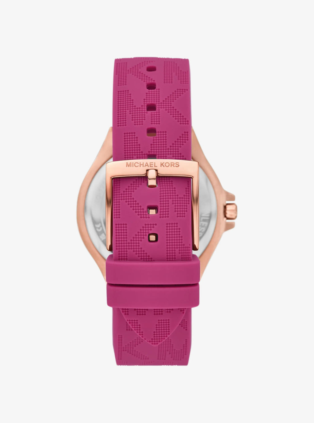 Lennox Pavé Rose Gold-Tone and Logo Silicone Strap Watch