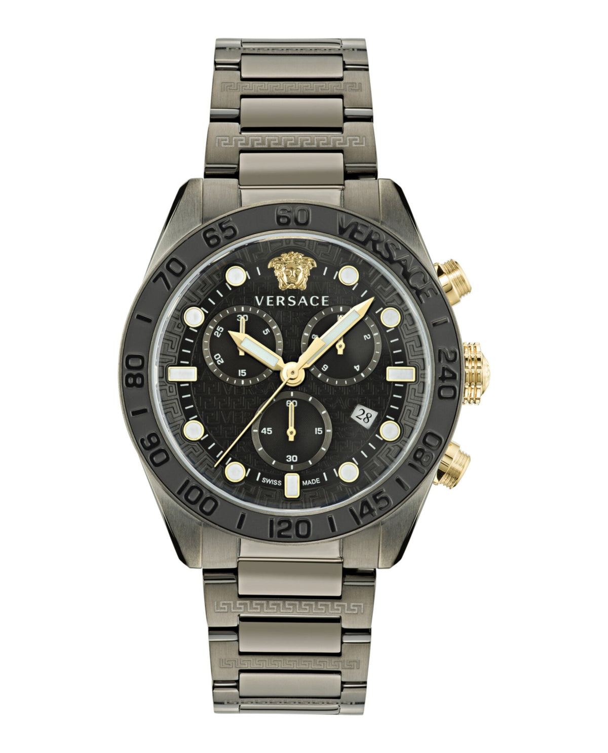 Greca Dome Chrono Bracelet Watch