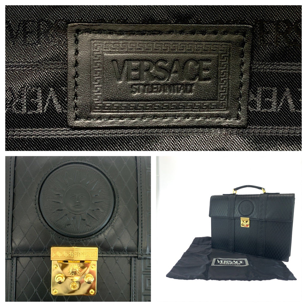 Versace Leather Briefcase