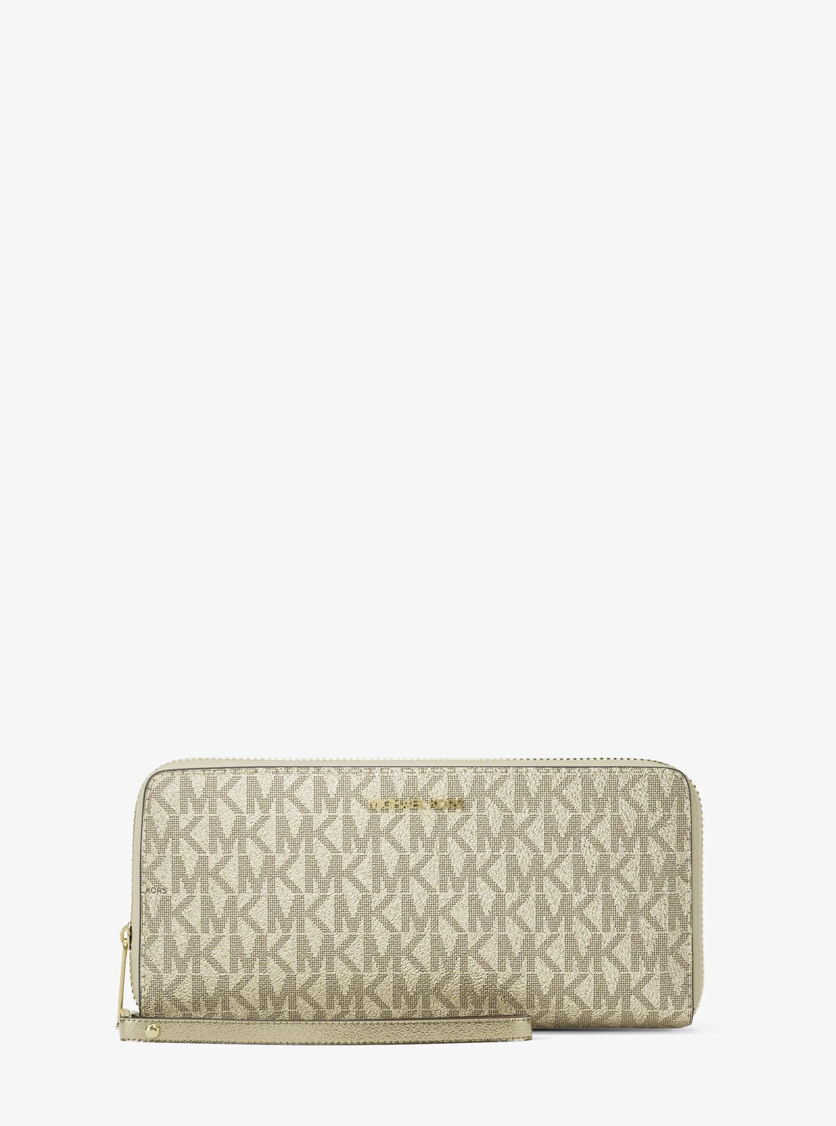 Jet Set Large Metallic Signature Logo Continental Wallet