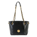 Versace Leather Handbag Shoulder Bag (Pre-Owned)