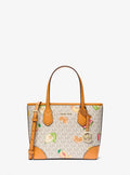 Eva Extra-Small Printed Signature Logo Convertible Tote Bag