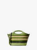Tatum Small Striped Woven Crossbody Bag