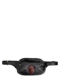 Red Medusa Emblem Embossed Belt Bag