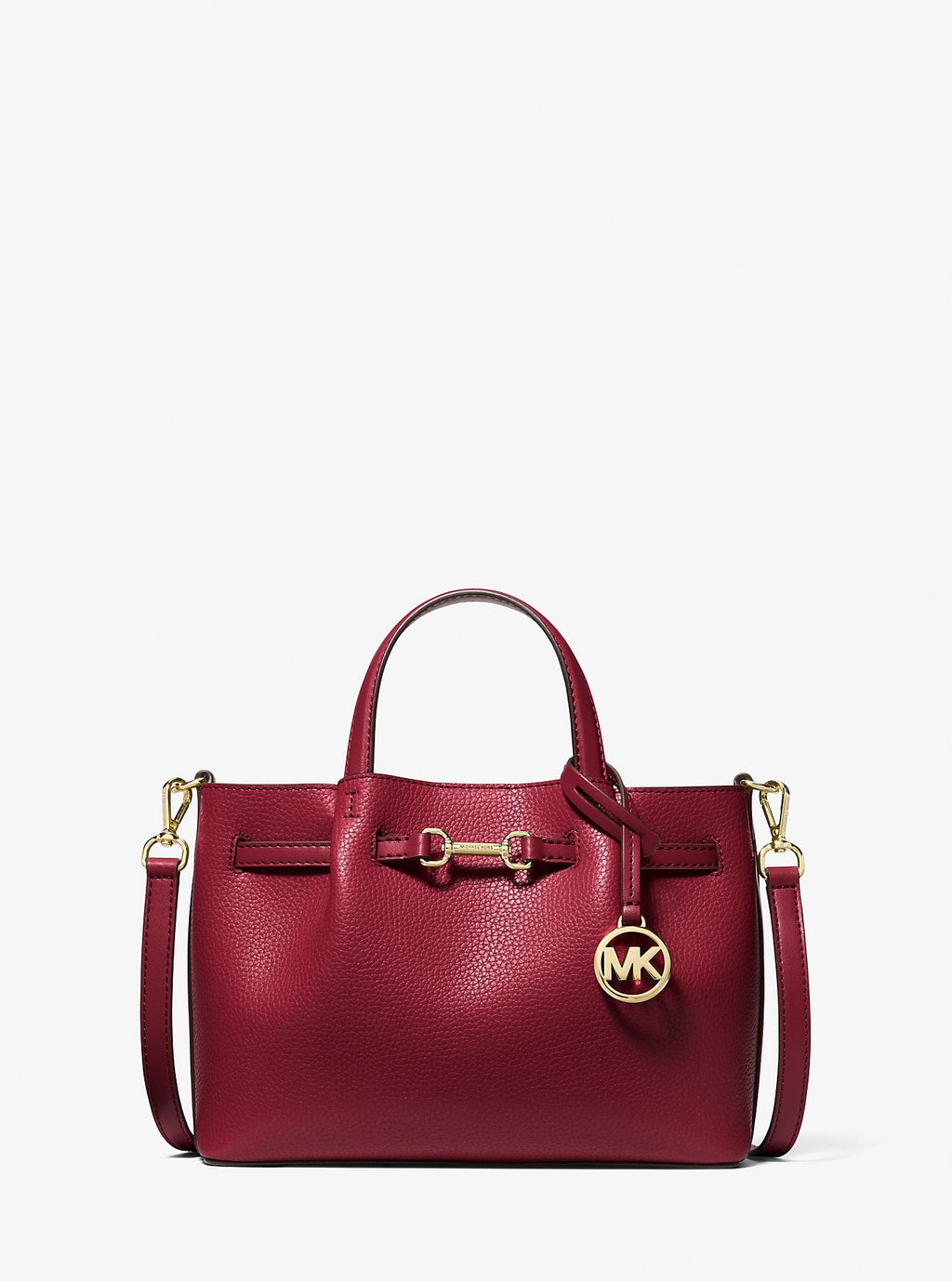 Carson Small Pebbled Leather Satchel