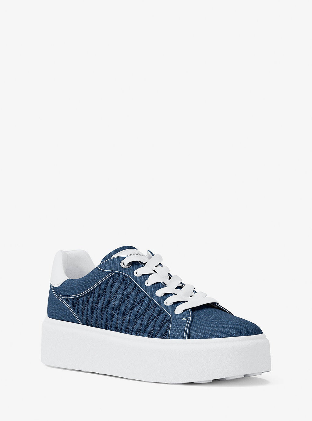 Romey Matelassé Denim Platform Sneaker