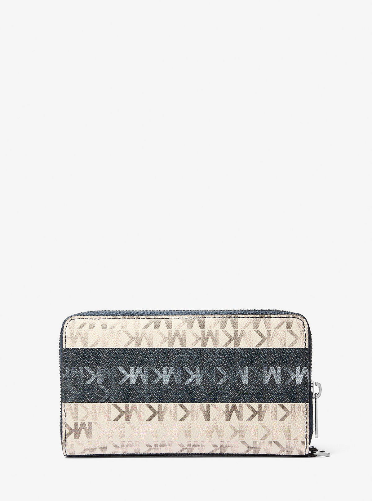 Jet Set Travel Large Striped Signature Logo Smartphone Wallet