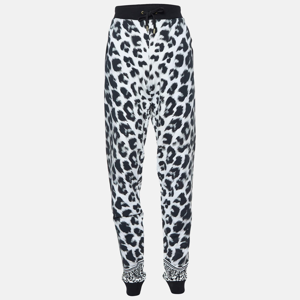 Versus Versace White Leopard Print Leggings