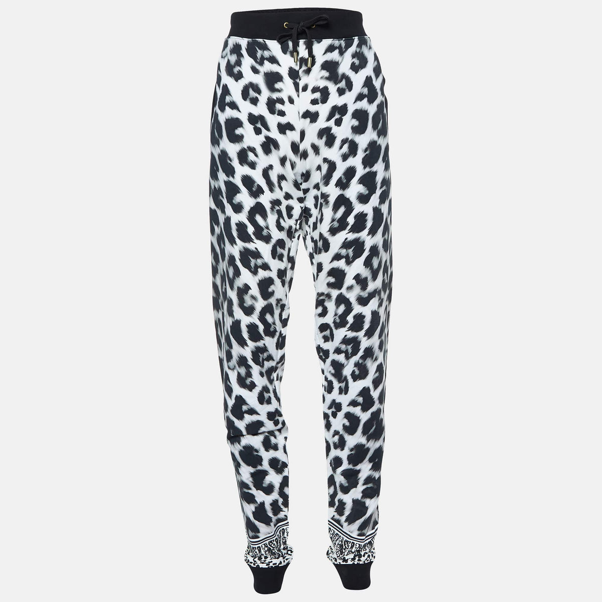 Versus Versace White Leopard Print Leggings