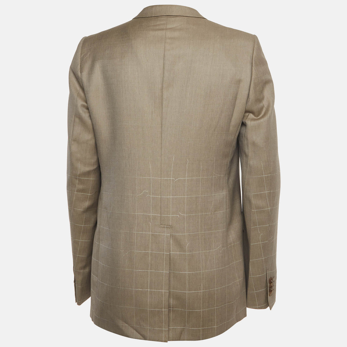 Versace Grey Cotton Buttoned Regular Fit Blazer