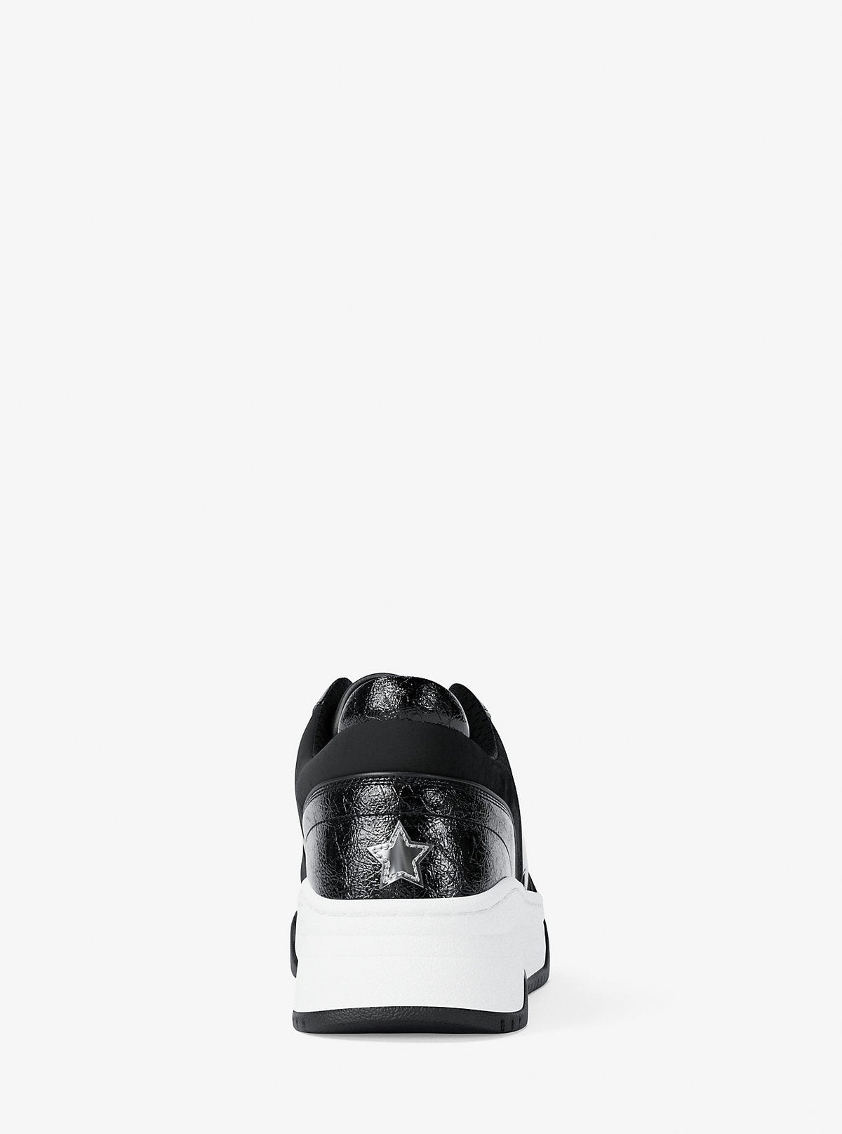 Lexi Embellished Mixed-Media Sneaker