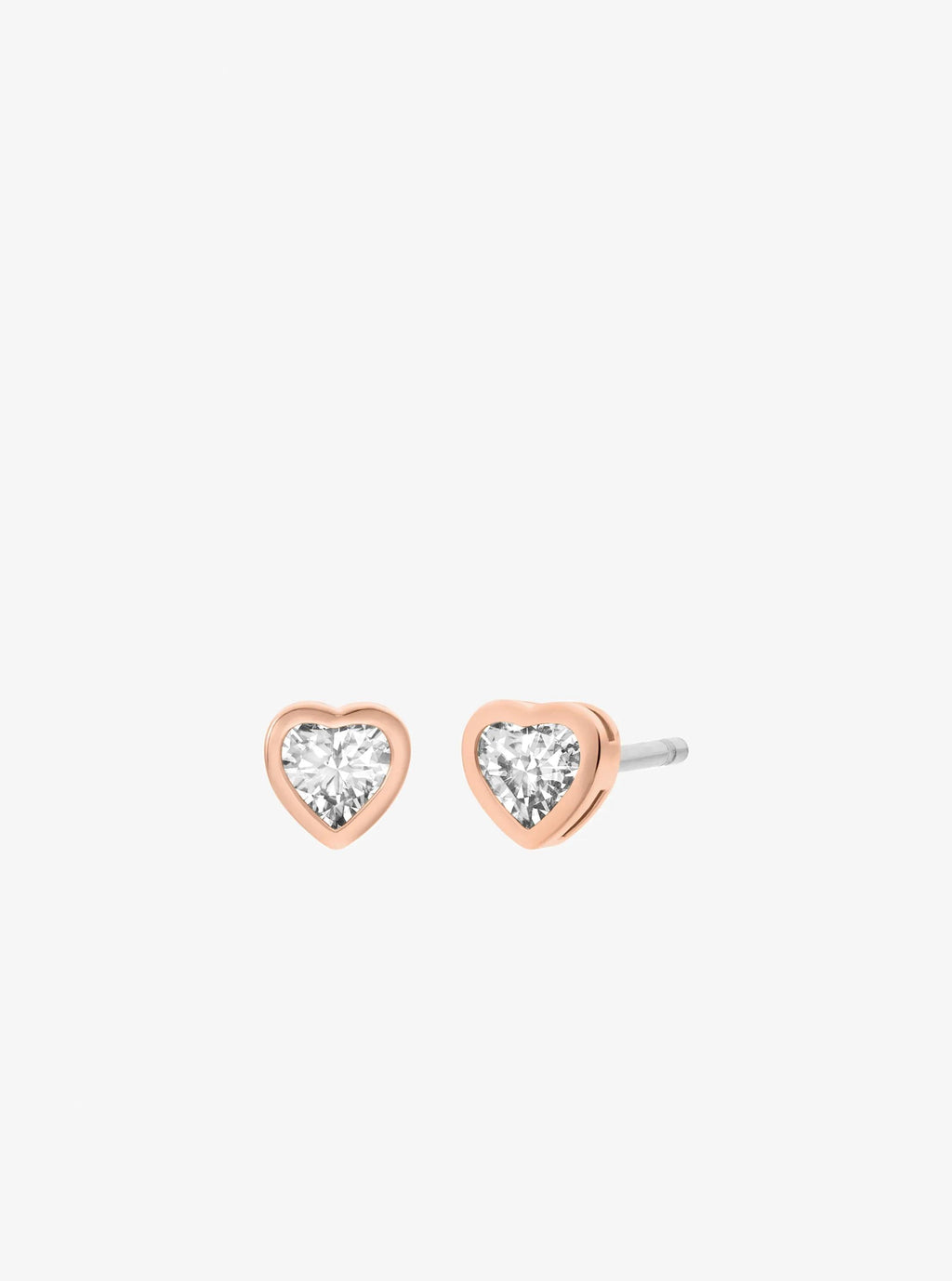 Heart Cubic Zirconia Necklace and Stud Earrings Gift Set