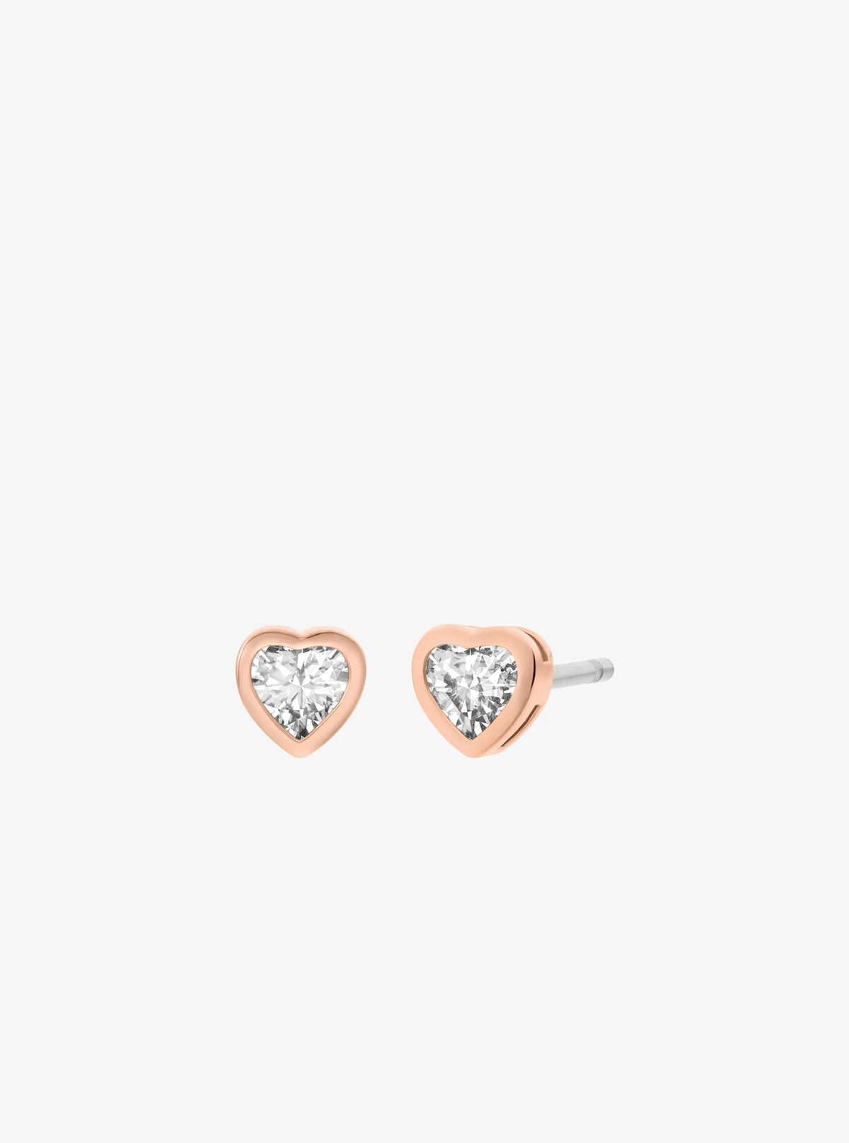 Heart Cubic Zirconia Necklace and Stud Earrings Gift Set