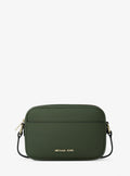 Jet Set Small Pebbled Leather Camera Crossbody Bag