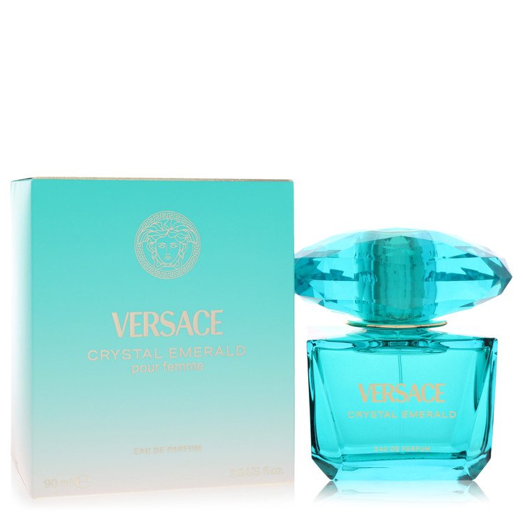 2pcs Combo Gift Set Versace Crystal Emerald by Versace Eau De Parfum Spray 3 oz for Women