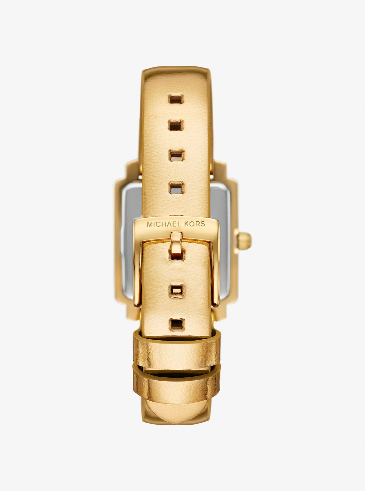 Mini Gwynn Pavé Gold-Tone and Leather Watch