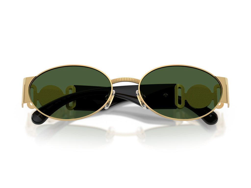 Gold 0ve2299 Metal Round Sunglasses
