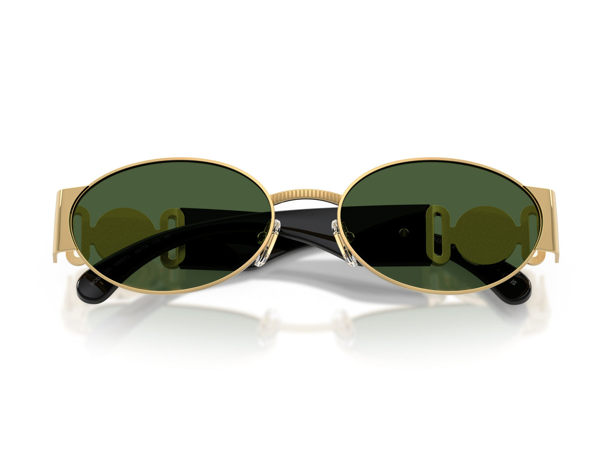 Gold 0ve2299 Metal Round Sunglasses