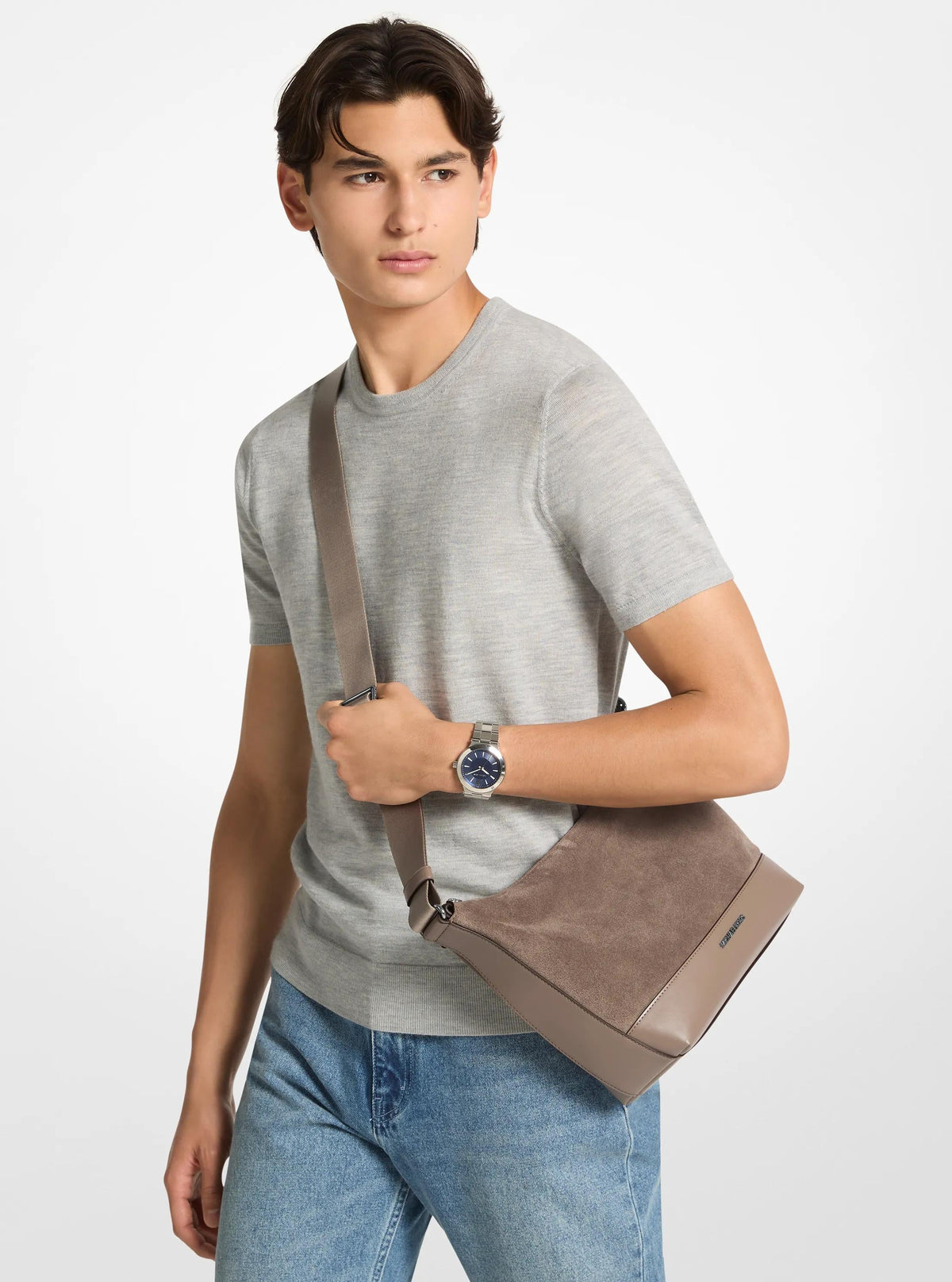 Cooper Suede Crossbody Bag