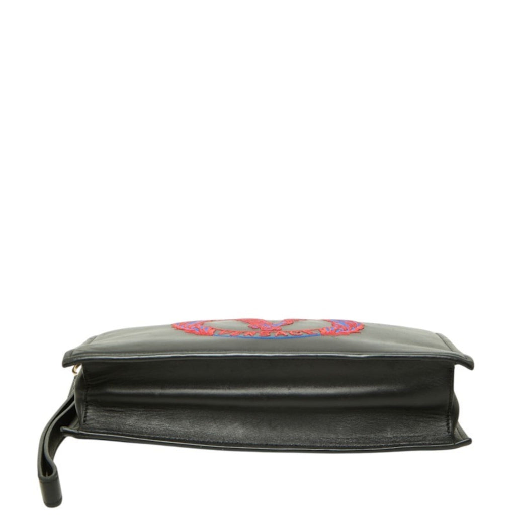 Versace Leather Clutch Bag (Pre-Owned)