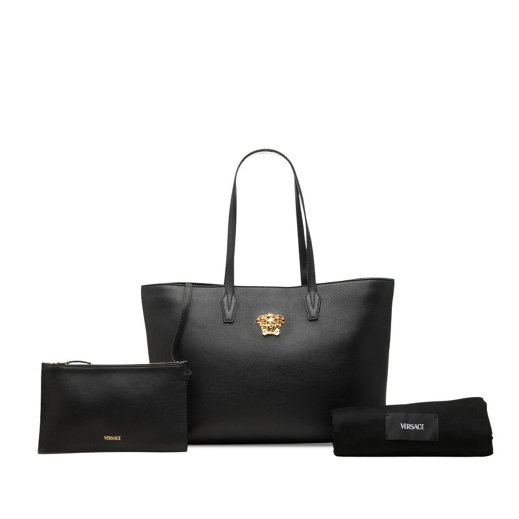 Versace Leather Tote Bag (Pre-Owned)