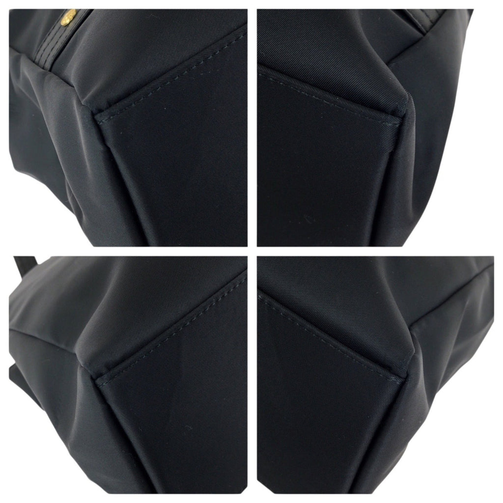 Versace Nylon Leather Shoulder Bag Tote Bag (Pre-Owned)