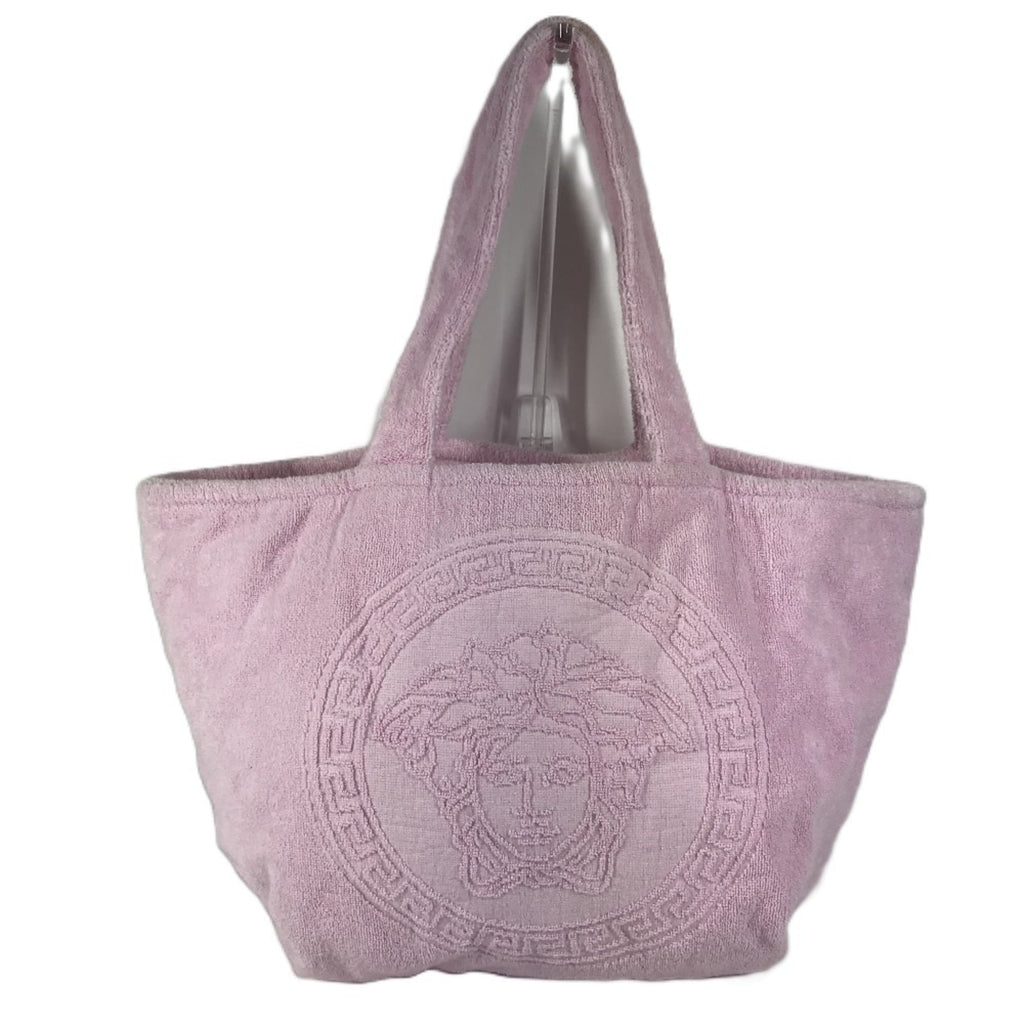Versace Cotton Boston Bag Shoulder Bag Tote Bag (Pre-Owned)