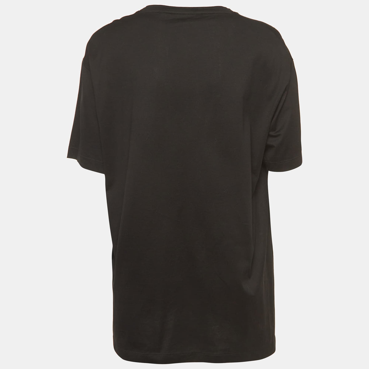 Versace Tribute Black Logo Cotton T-Shirt