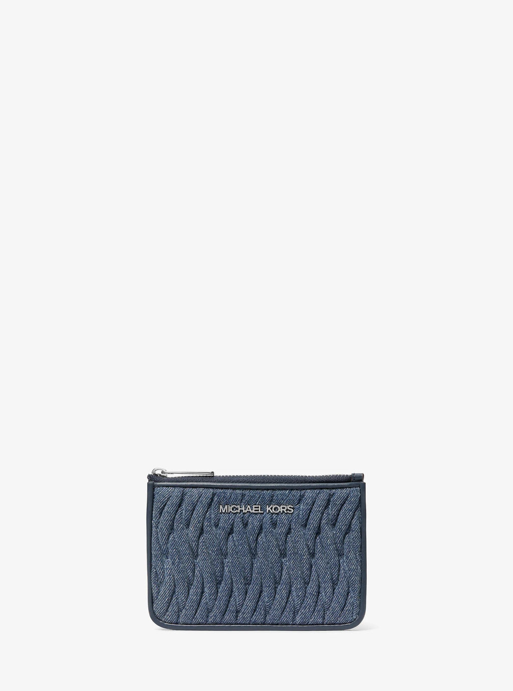 Jet Set Travel Small Matelassé Denim Coin Pouch