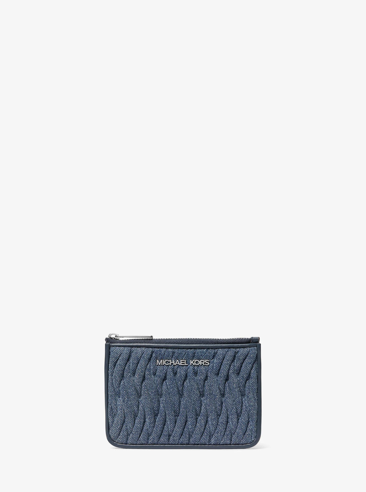 Jet Set Travel Small Matelassé Denim Coin Pouch