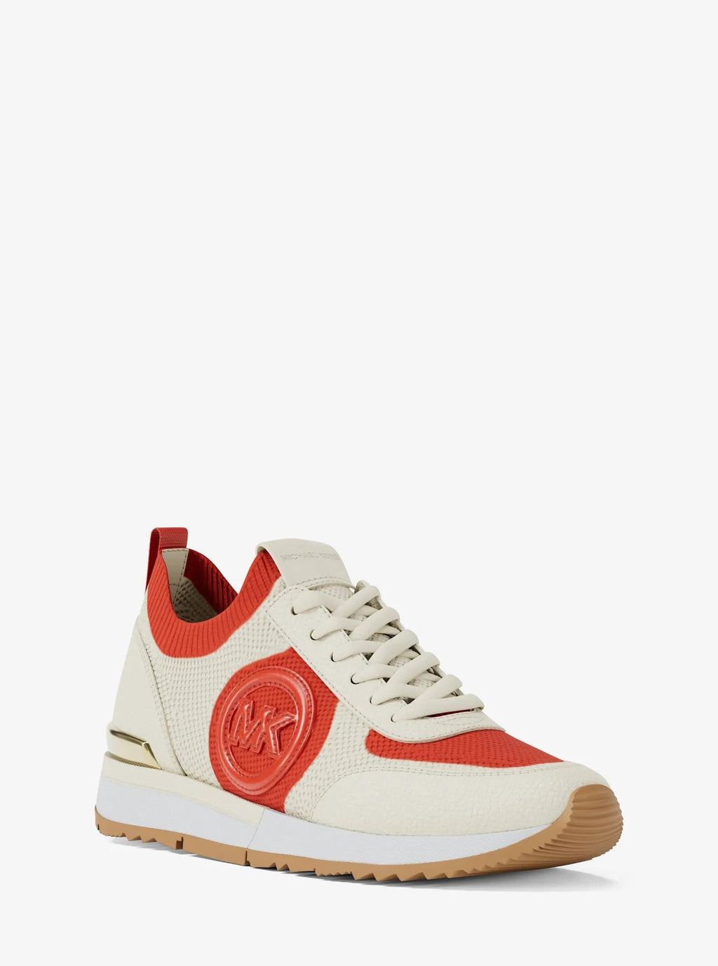Michael Kors Outlet Jenkins Two-Tone Stretch Knit Trainer