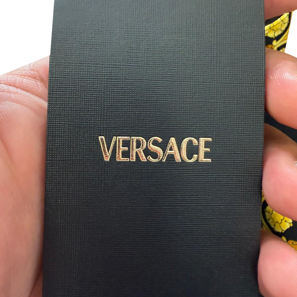 Versace Barocco-Print Mini Shirt Dress in Multicolor Silk