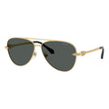 Versace Sunglasses Aviator Full Rim, Gold Frame And Dark Grey Lens Ve2283100287