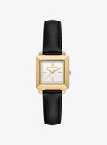 Mini Gwynn Gold-Tone and Leather Watch
