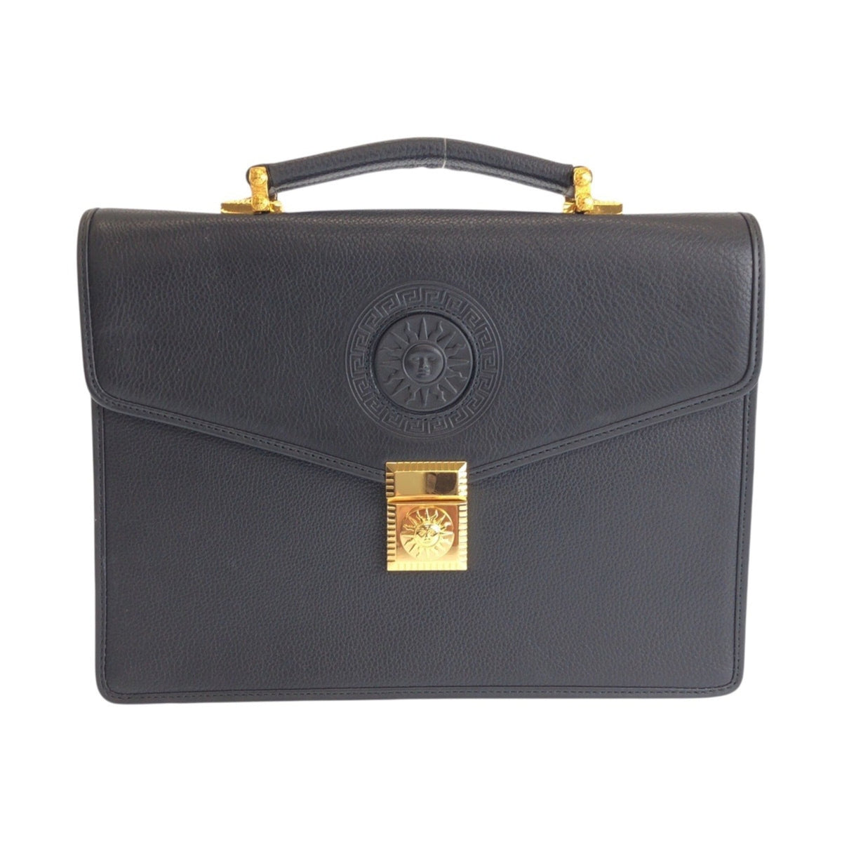 Versace Leather Clutch Bag (Pre-Owned)