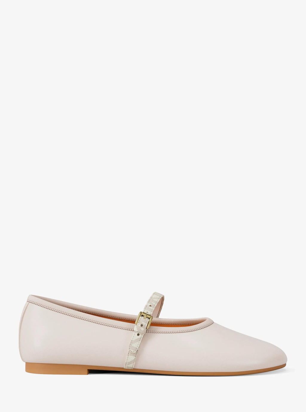 Phoebe Signature Logo Trim Ballet Flat