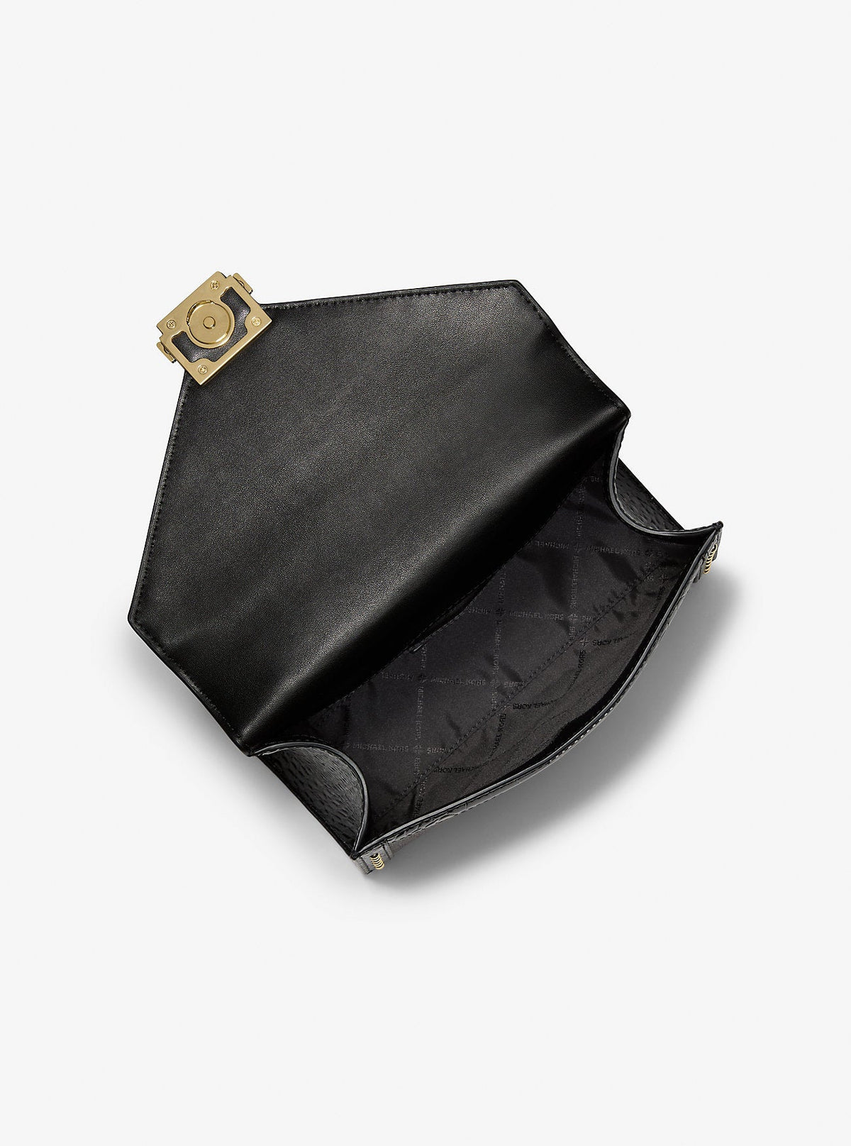 Whitney Leopard Print Calf Hair and Signature Logo Shoulder Bag