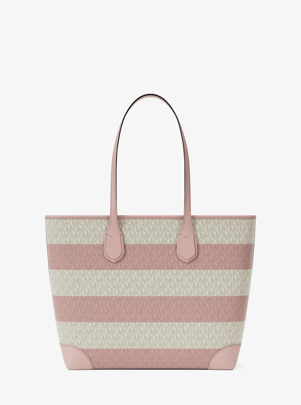 Eva Large Striped Signature Logo Tote Bag