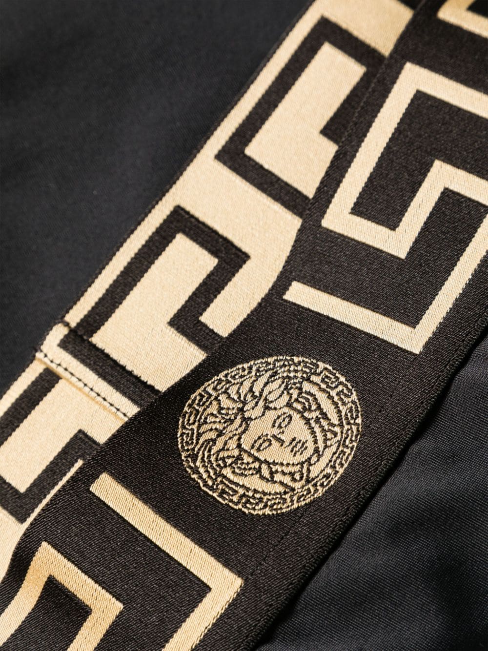 Brief Swimwear with Gold-tone Medusa Head Motif