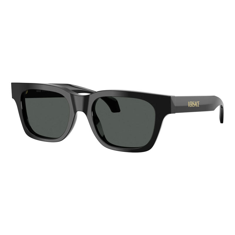 Versace Sunglasses Square Full Rim, Black Frame And Grey Lens Ve4486Gb1/87