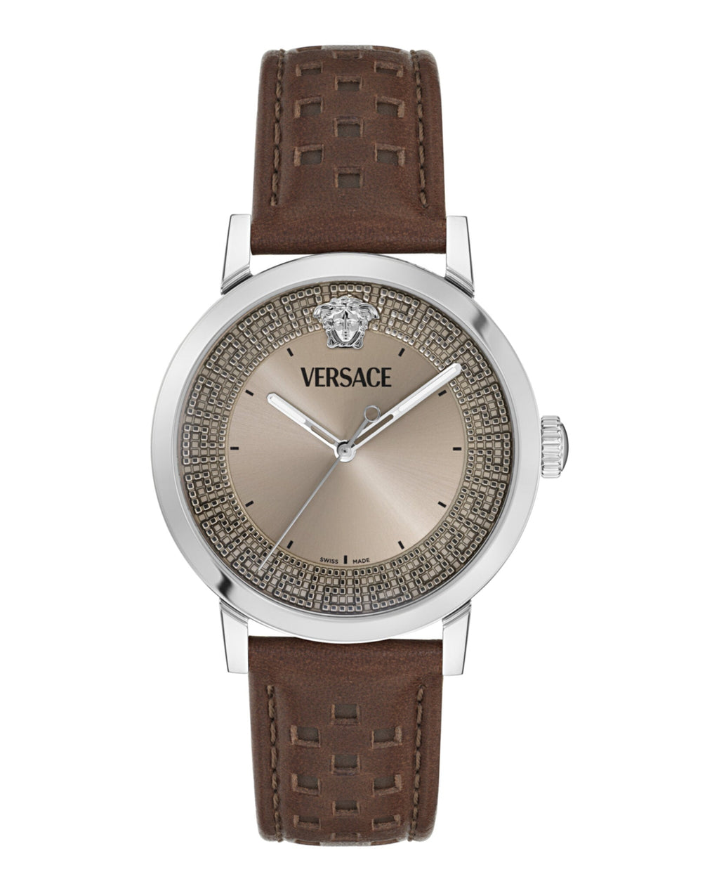 Versace Albireo Leather Watch