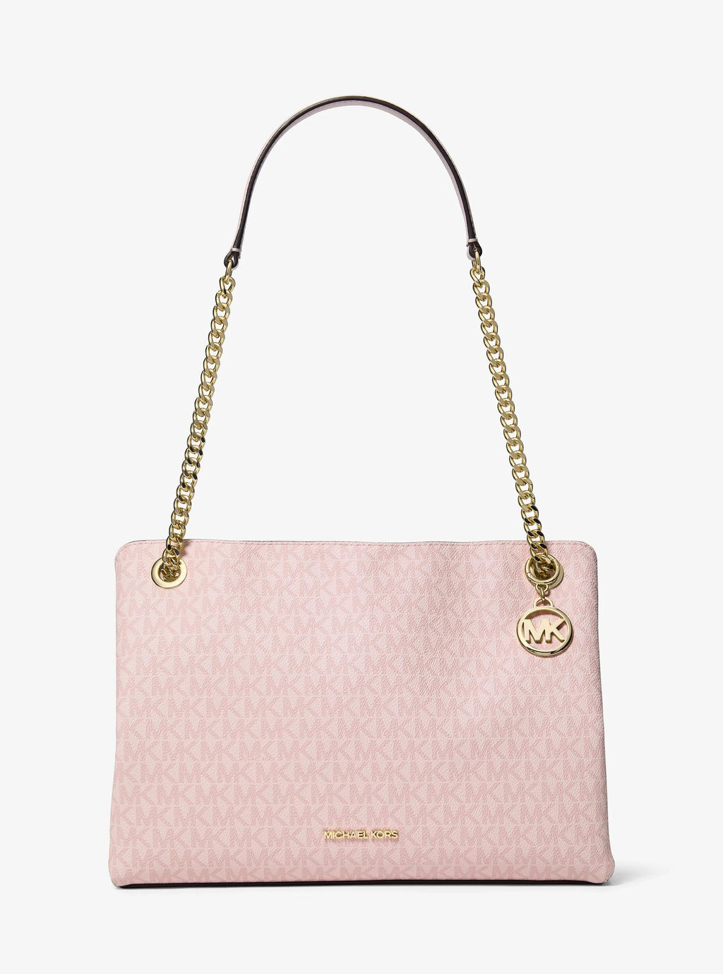 Christina Medium Signature Logo Messenger Bag