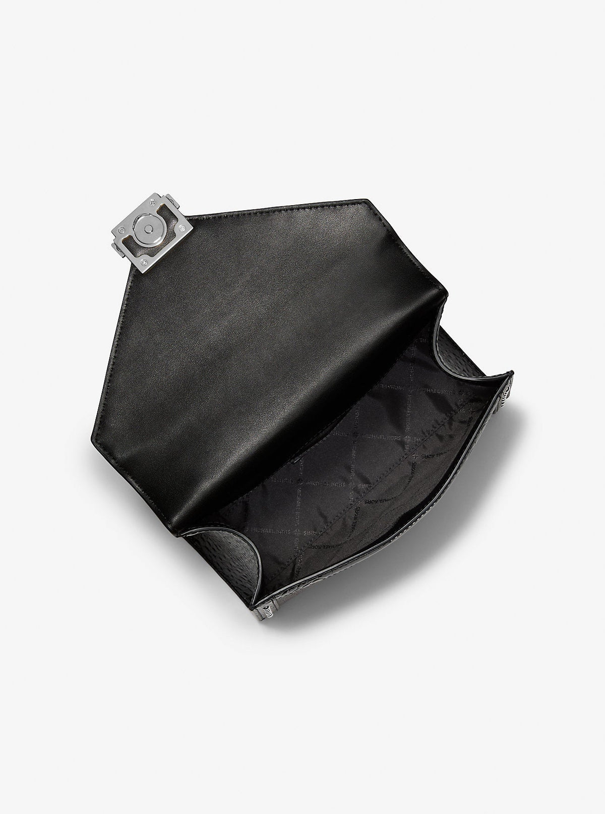 Whitney Medium Signature Logo and Leopard Print Calf Hair Shoulder Bag