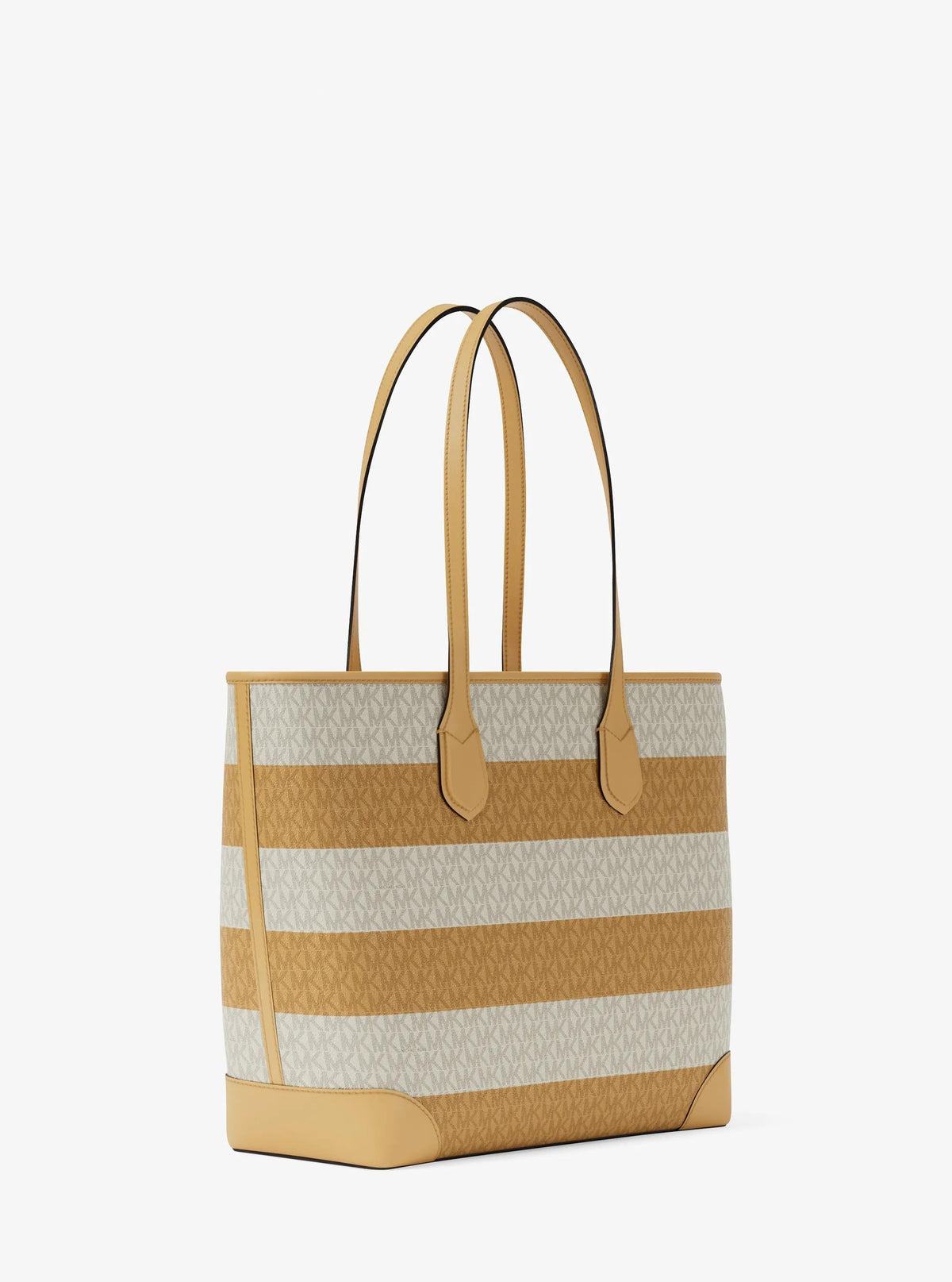 Eva Large Striped Signature Logo Tote Bag