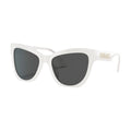 Versace Sunglasses Cat Eye Full Rim, White Frame And Dark Grey Lens Ve4417U314/87