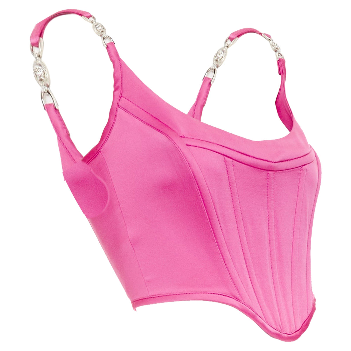 Versace fuchsia pink crop top