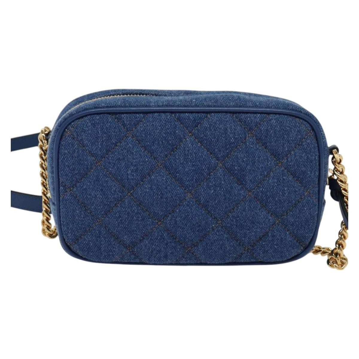Versace Medusa Icon Front Slip Pocket Camera Quilted  Canvas Shoulder Bag Bag (Pre-Owned)